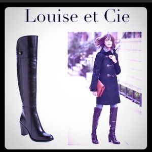 NEW/NWOT Louise et Cie Black Over Knee Boots: 8.5